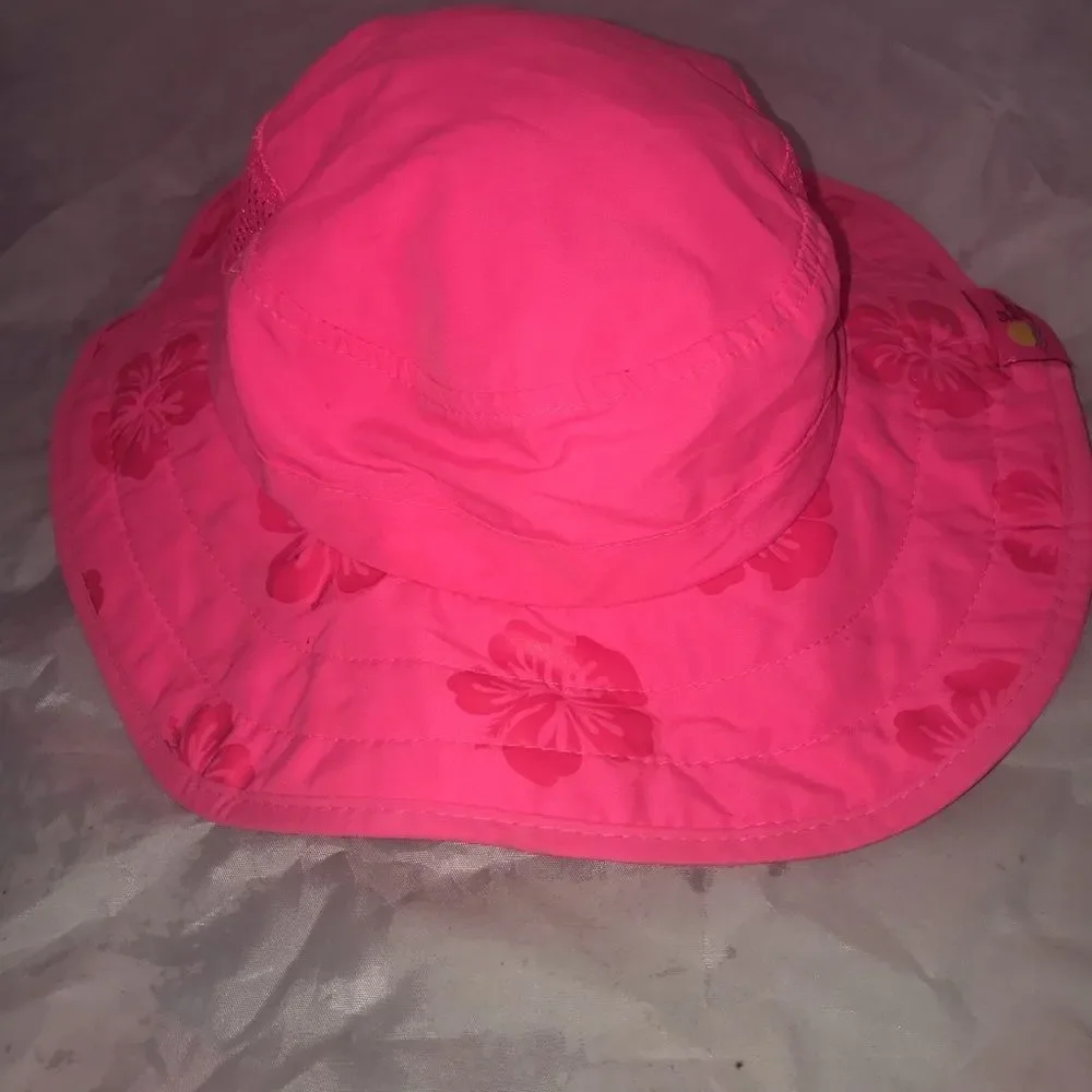 Sun Protection Zone Neon Coral Pink Summer Fishing Hat
